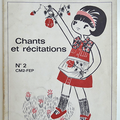 Livre Ancien ... CHANTS et RECITATIONS (1966) * Radio Télévision Scolaire 
