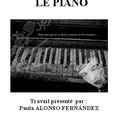 "Le Piano" : Travail présenté par Paula ALONSO FERNÁNDEZ