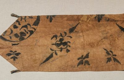 Hand-drawn Silk Damask Belt, Liao Dynasty (907-1125)
