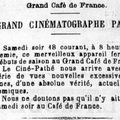 UNE SEANCE AU CINEMATOGRAPHE, le 18 Juillet 1908 !!