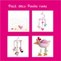 Pack deco poules