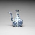 A blue and white 'pomegranate' kendi, Wanli period (1573-1619)