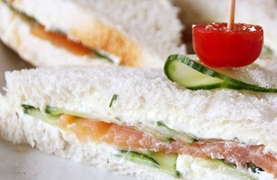 Club sandwich au saumon fumé