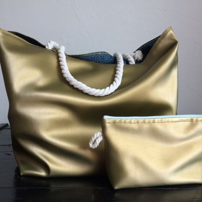 Sac de demi saison, l'Azuréen doré et bleu nuit!