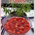 Nage de fraises au Pineau en infusion de verveine citronnelle