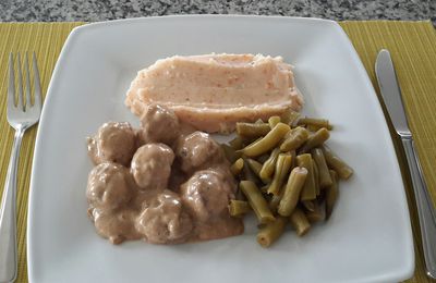 Boulettes suédoises et sauce crémeuse aux champignons