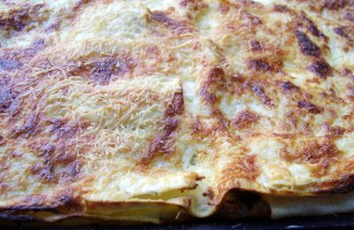 gratin de lasagnes blettes-ricotta-parmesan