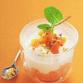 Tartare d'abricots mousse de mascarpone