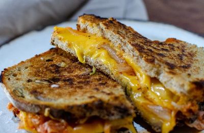 Grilled Cheese au kimchi