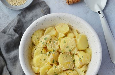 Salade de pommes de terre, sauce tahini & citron #vegan #glutenfree