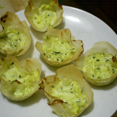 Fleurs au fromage de brebis