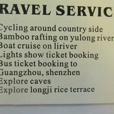 Travel Recommendations:  Guilin / Yangshuo Area