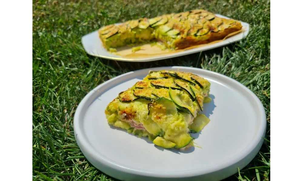Fondant à la courgette au jambon et à l'emmental