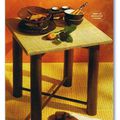 Réaliser une petite table d'appoint avec des rouleaux de récup...