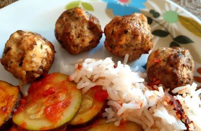 BOULETTES POULET-CHAMPIGNONS