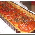 Tarte à la tomate avec sa pate a tarte santé