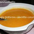 Soupe potiron-carotte-coco