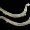 A rare pair of grey jade 'dragon' pendants, Warring States Period-Han Dynasty (475 BC-220 AD)3