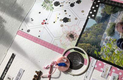 {atelier de scrapbooking} Atelier du mercredi 15 janvier 2020 (Dictée de page avec le kit de cet été)