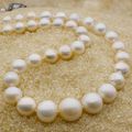 A natural pearl necklace