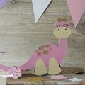 Décoration chambre enfant : Déco en bois à poser dinosaure dragon