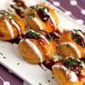 Takoyaki: boulettes farcies au poulpe