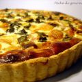 Tarte à l'italienne au jambon de Parme et basilic