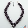 Collier bordeaux - bordeaux collar