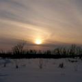 Un coucher de soleil au Canada