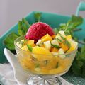 Salade de fruits à la menthe
