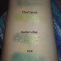 Swatch samples pigments MAC