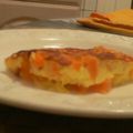 clafoutis courge longue de Nice et cheddar