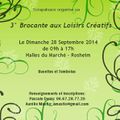 3ème Brocante aux Loisirs Créatifs à Rosheim le 28 septembre 2014