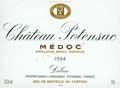 Bordeaux : "Château Potensac" Médoc 1999