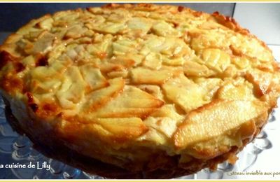 Gâteau "invisible" aux pommes 