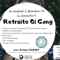Retraite de Qi Gong à l'Oasis des Possibles (2-4 décembre) avec Evelyne Glacet