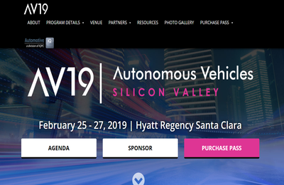 Autonomous Vehicle Silicon Valley conference
