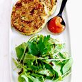 Galettes quinoa et petits légumes