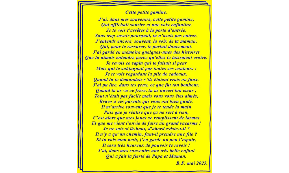 Cette petite gamine