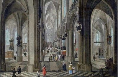 Pieter Neefs le jeune ( 1620 - 1659), Intérieur d'église. 