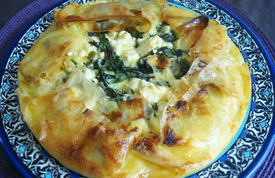 TOURTE GRECQUE AUX EPINARDS ET A LA FETA