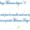 Carte "Bonne année"- DT Marianne Design le blog