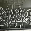 street - art exposition cultures  urbaines ZOO 2018   BLACK MESSANGER  Hello