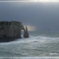 Vent à Etretat