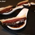 Bouchées de magret au chutney de figues