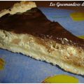 Tarte pommes, pistaches, chocolat