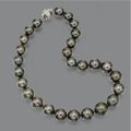 Dark Gray cultured pearl necklace