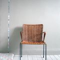 Fauteuil en osier vintage