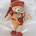 Doudou Peluche Ours Orange Marron Mon doudou Cannelle Doudou Et Compagnie 