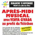 Aveyron...COUBISOU...Le 15 novembre au profit du Téléthon